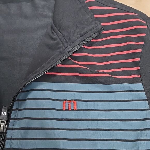 TRAVIS MATHEW PITTSBURGH PENGUINS BLACK LONG-SLEEVE THREE-QUARTER ZIP PULLOVER - Picture 4 of 12